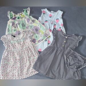 (4) Baby Girl Dress Bundle